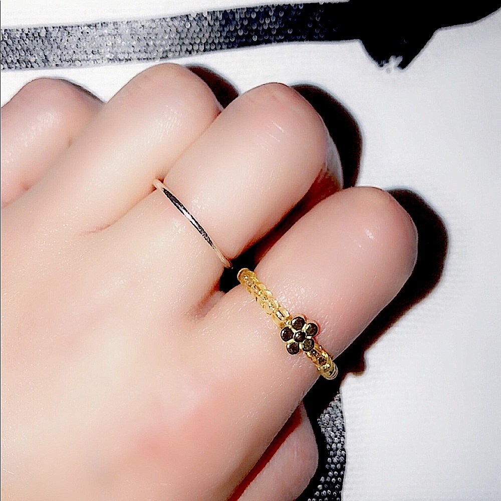 Handmade Gold Dainty ring